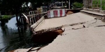 🌧️ Extrême-Nord : un pont stratégique s’effondre à Yagoua après des pluies diluviennes